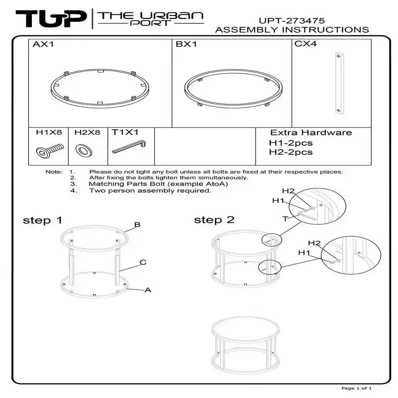 Table d'appoint, plateau rond en marbre moderne, cadre en fer classique