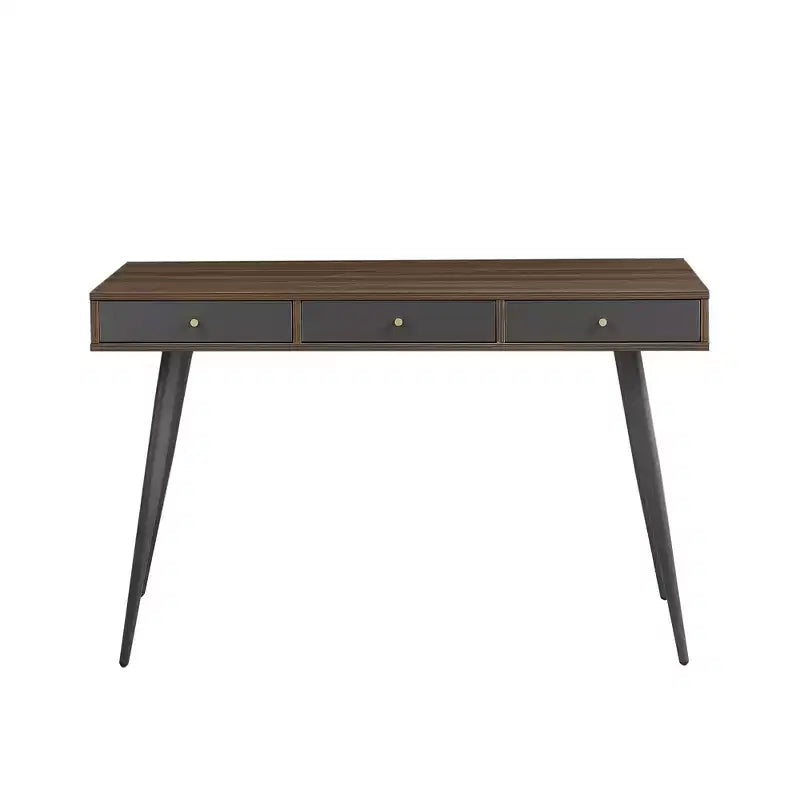 Bureau d'ordinateur multifonctionnel moderne de 120 cm avec 3 tiroirs