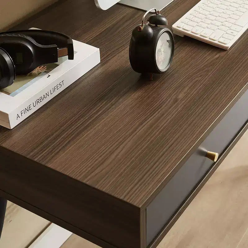 Bureau d'ordinateur multifonctionnel moderne de 120 cm avec 3 tiroirs