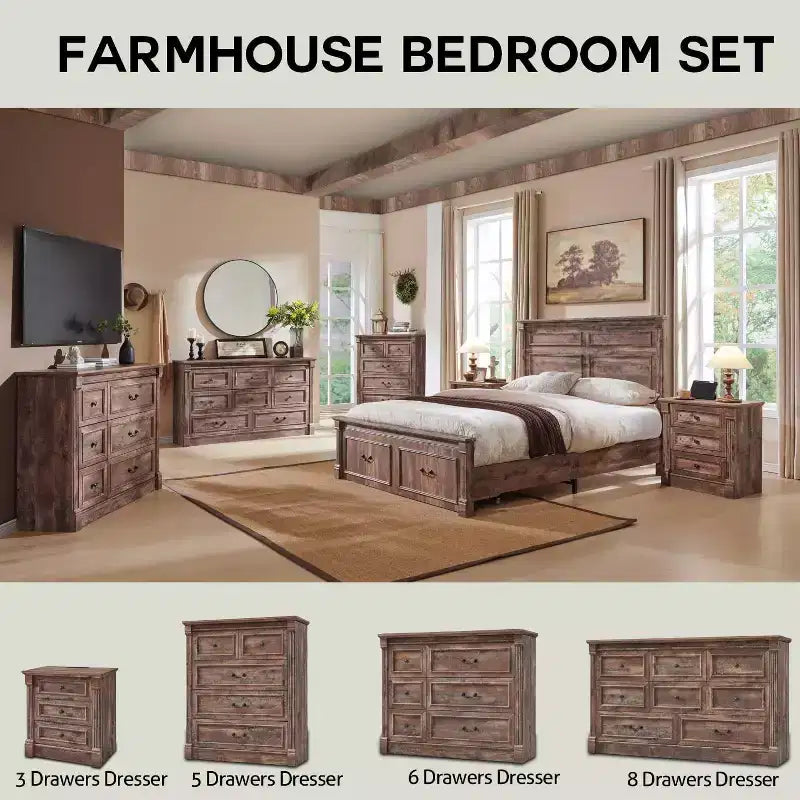 Cadre de lit Queen Size avec tête de lit de 51 po de haut, pied de lit romain de 20 po, 2 grands tiroirs de rangement, sommier tapissier non requis