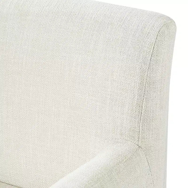 Chaises de salle à manger rembourrées modernes en bois d'hévéa avec accoudoirs (lot de 2)