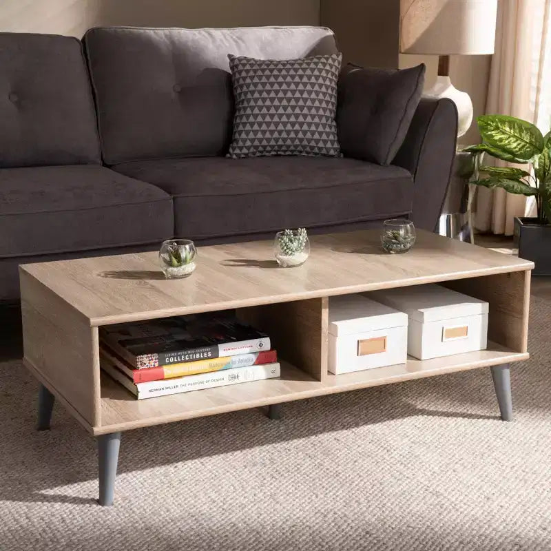 Table Basse Mid-Century Moderne Pierre par Baxton Studio