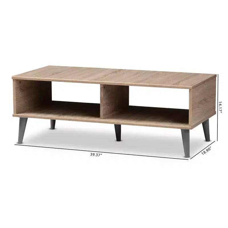 Table Basse Mid-Century Moderne Pierre par Baxton Studio