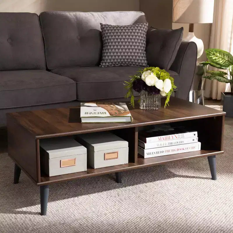 Table Basse Mid-Century Moderne Pierre par Baxton Studio